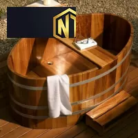 BỒN TẮM GỖ SPA GIÁ RẺ - BTG02